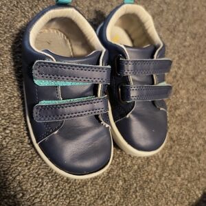 Navy Blue Kids Shoes with Velcro Straps